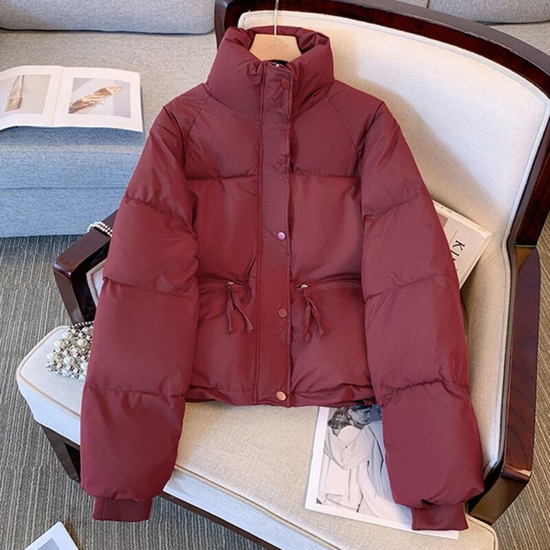 Women's Jacket 2023 New in Cotton-padded Clothes Short Korean Fashion Stand Collar Thicken Bread Jacket Women Coat Tops Winter