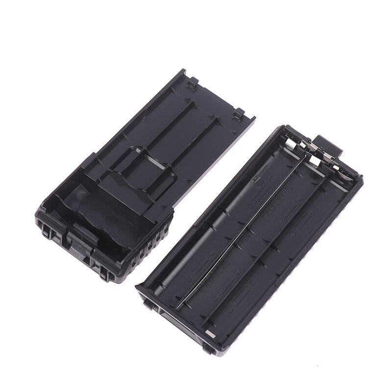 Caja de batería 5R para walkie-talkie, carcasa extendida negra para UV5RE, 5RA, TYT, TH-F8, UVF9