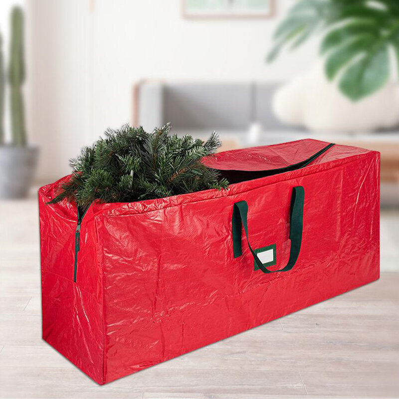 Große Weihnachtsbaum-Aufbewahrung tasche für 5 Fuß große künstliche zerlegte Weihnachts bäume rund um Premium-Weihnachtskranz-Aufbewahrung tasche