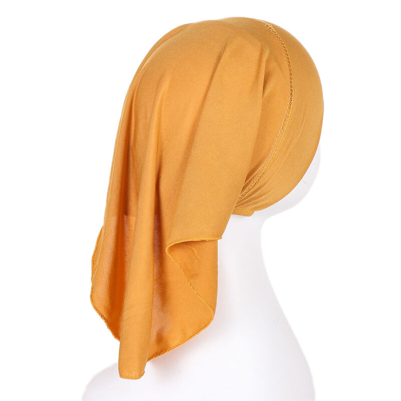 Turban de chimio musulman pour femme, casquettes Hijab intérieures souples, bonnet sous-écharpe Islam, bandeau de sauna, housse de tube