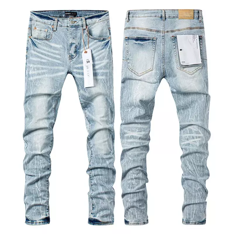 بنطلون جينز مخصص من روكا ، ساق مستقيمة ، بنطلون أنيق ونحيف ، أرجواني ، علامة تجارية عالية الجودة