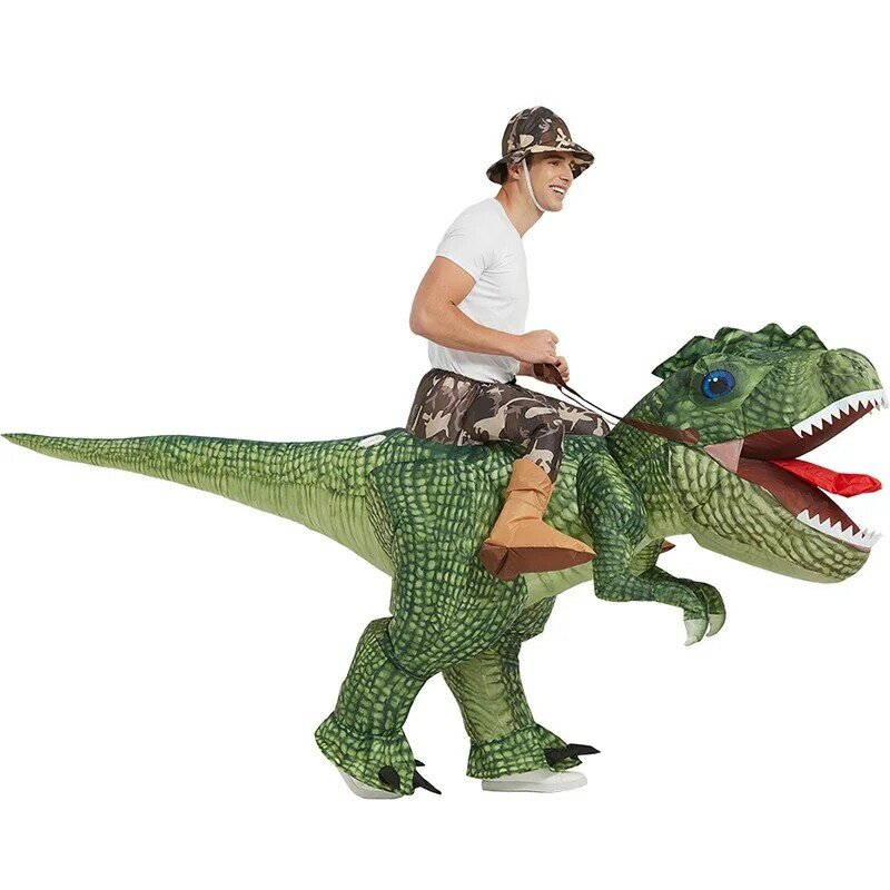 Dinosaur Inflatable Costume Kids Fancy Mascot Anime Halloween Party Cosplay Costumes for Adult Interesting Dino Cartoon Sets