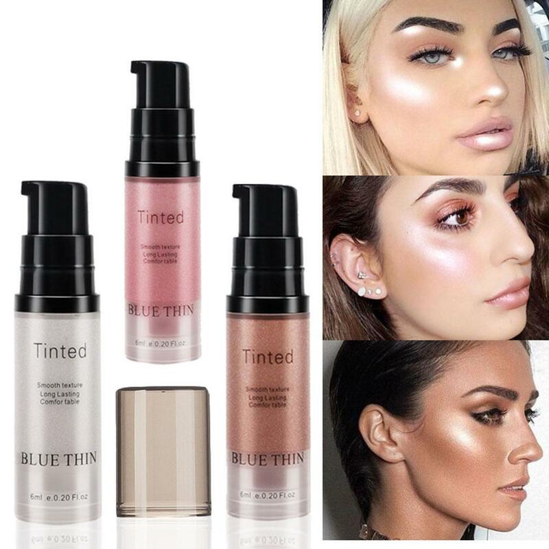 Liquid Highlighter Face Contouring Pearlescent Makeup Face Illuminator Contour Glow Bronzer Shimmer Cosmetics Body Brighten S8N3
