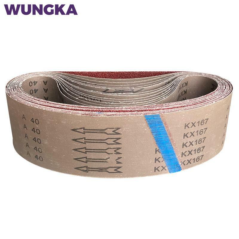 5Pcs Sanding Belts 915*100mm 40-1000 Grit Assortment Metal Grinding Aluminium Bands Polisher Oxide Sander