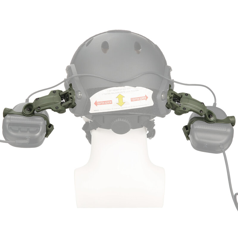 Zestaw słuchawkowy do strzelania z wieloma kątami obrotowymi Adapter do szyn łukowych akcesoria nadające się do taktycznych zestawów słuchawkowych EARMOR M31,M32,M30,M32H