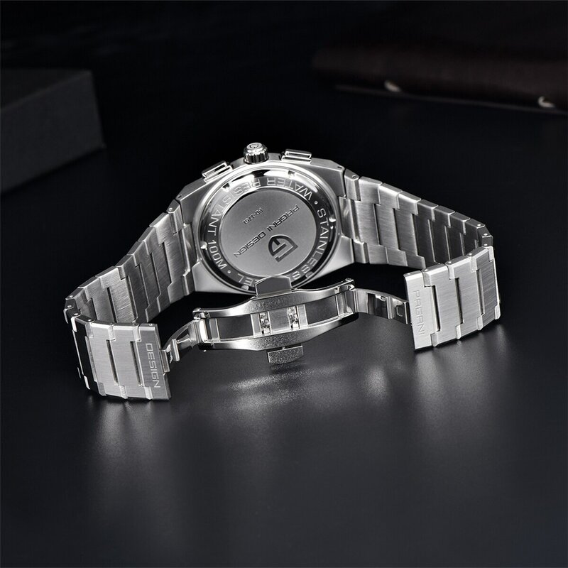 PAGANI DESIGN 남성용 쿼츠 비즈니스 시계, VK63 시계, 최고 브랜드 럭셔리 시계, 남성용 크로노그래프 시계, 2024 신제품