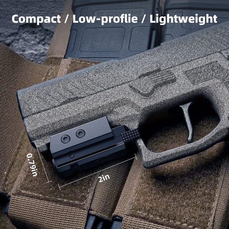 Visée Laser tactique à point rouge, Rail Picatinny Weaver Standard de 20mm, Style noir classique pour pistolet, fusil de poing