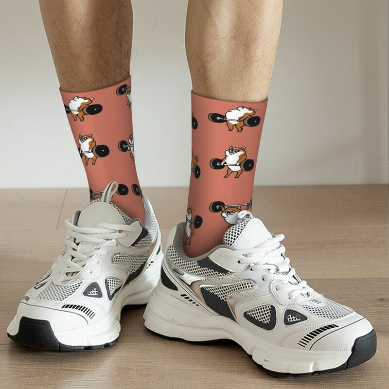 LIFTING Shiba Inu Socks Harajuku Sweat Absorbing Stockings All Season Long Socks Accessories for Man's Woman's Birthday Present