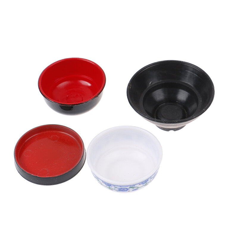 3Pcs/set Durable Kitchen Toys Doll house Trays Plates Mini Food Dishes Tableware Miniature Doll House Accessories