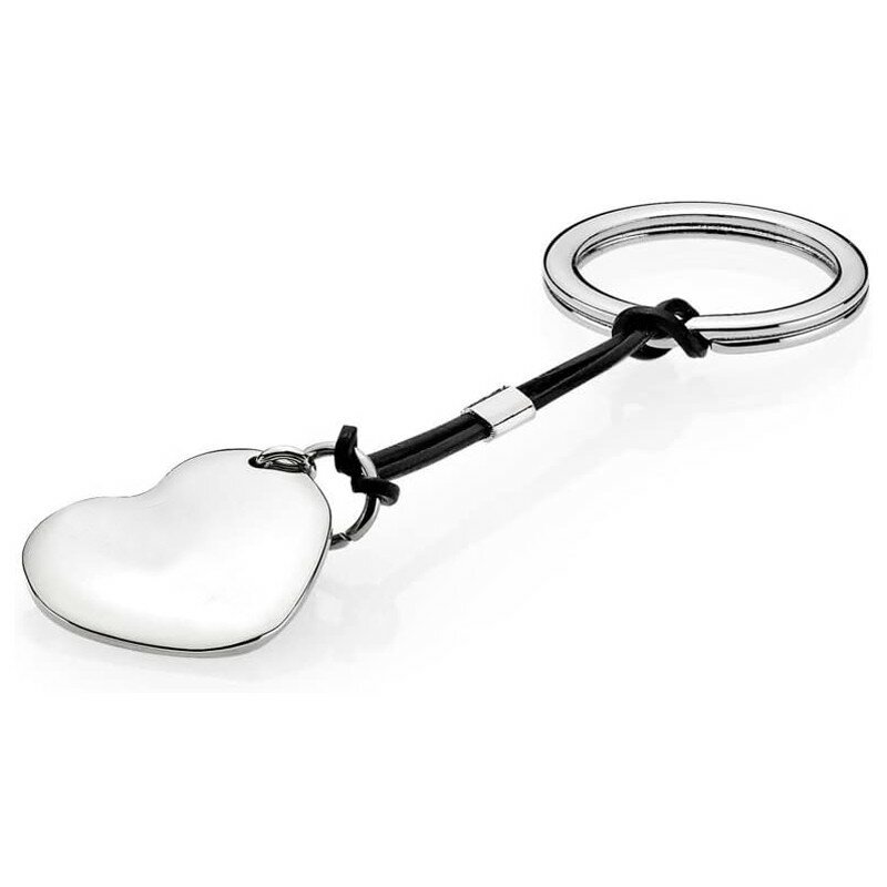 LLavero de Plata de Ley 925 auténtica para mujer, broche, medallones, encanto de corazón de amor, compatible con pulsera y collar Pandora, joyería