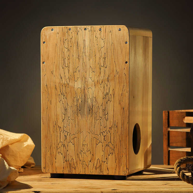HLURU Cajon Box Drum drewniane pudełko bęben bęben muzyczny Instrument perkusyjny Kahong siedzący bęben profesjonalny Instrument perkusyjny perkusyjny