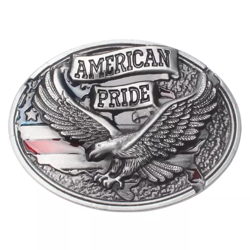 Hebilla de cinturón American Glory para hombre, pretina con patrón de águila, bricolaje