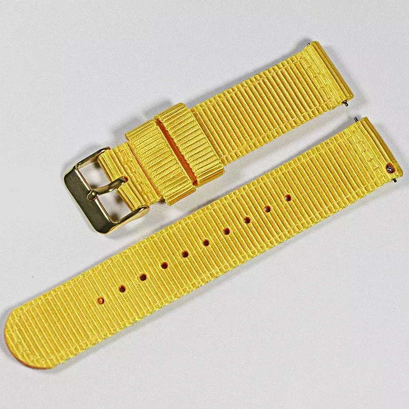 Correa de nailon de 18mm, 20mm, 22mm, diseño de liberación rápida, adecuada para relojes inteligentes