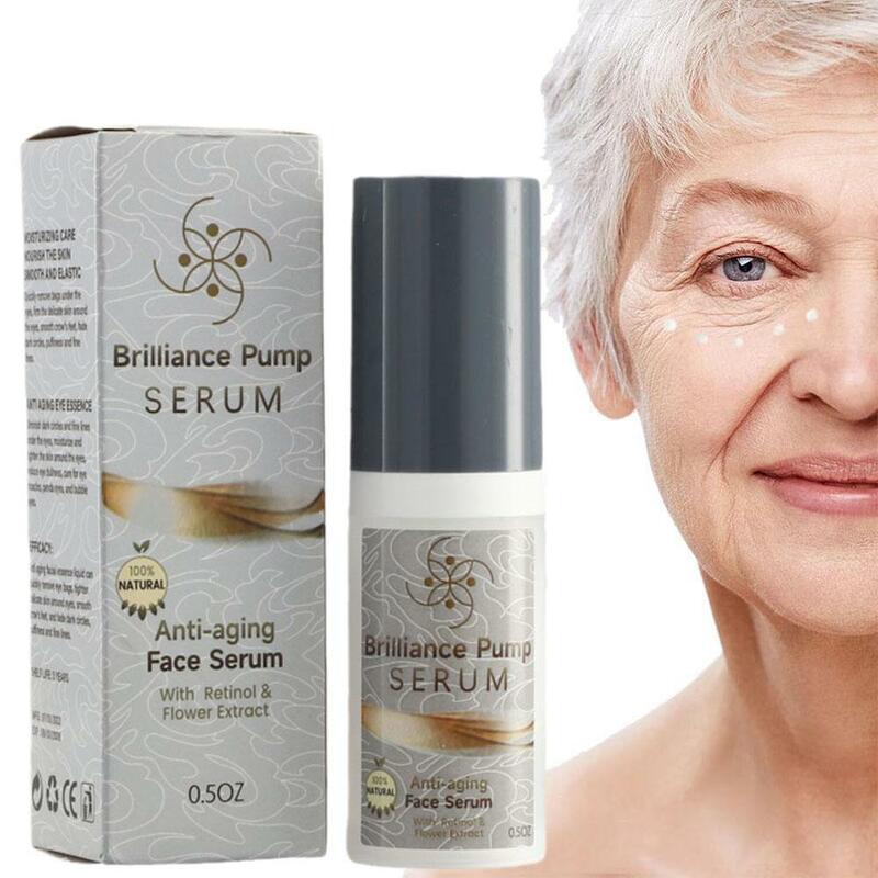 Retinol Eye Serum para cuidados com a pele, desafiando a idade, hidratante, ajuda a reduzir as linhas finas e rugas, adequado para todos os tipos de pele