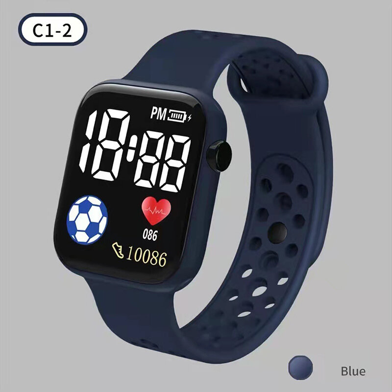 2023 светодиодные цифровые часы для детей мальчиков спортивные водонепроницаемые часы для девочек силиконовые цифровые часы Повседневные детские электронные часы