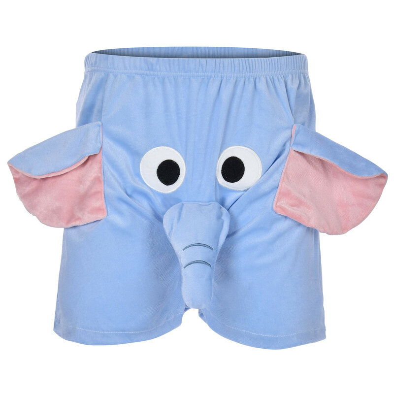Lounge Pyjama Shorts 3d Ohren Kofferraum Cartoon schönen Elefanten lose lässige Plüsch Nachtwäsche Männer Frauen Schuss/lange Hosen Homewear
