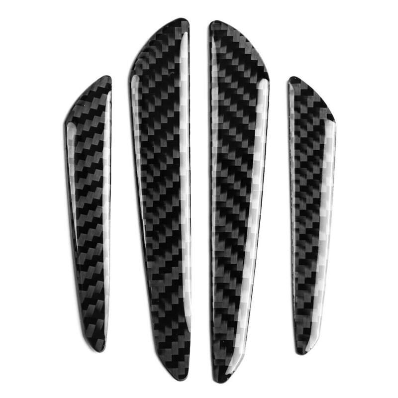 Durable Carbon Fiber Door Edge Guard Bumper Protector Strips Pack of 4 Easy Application and Enhanced Appearance