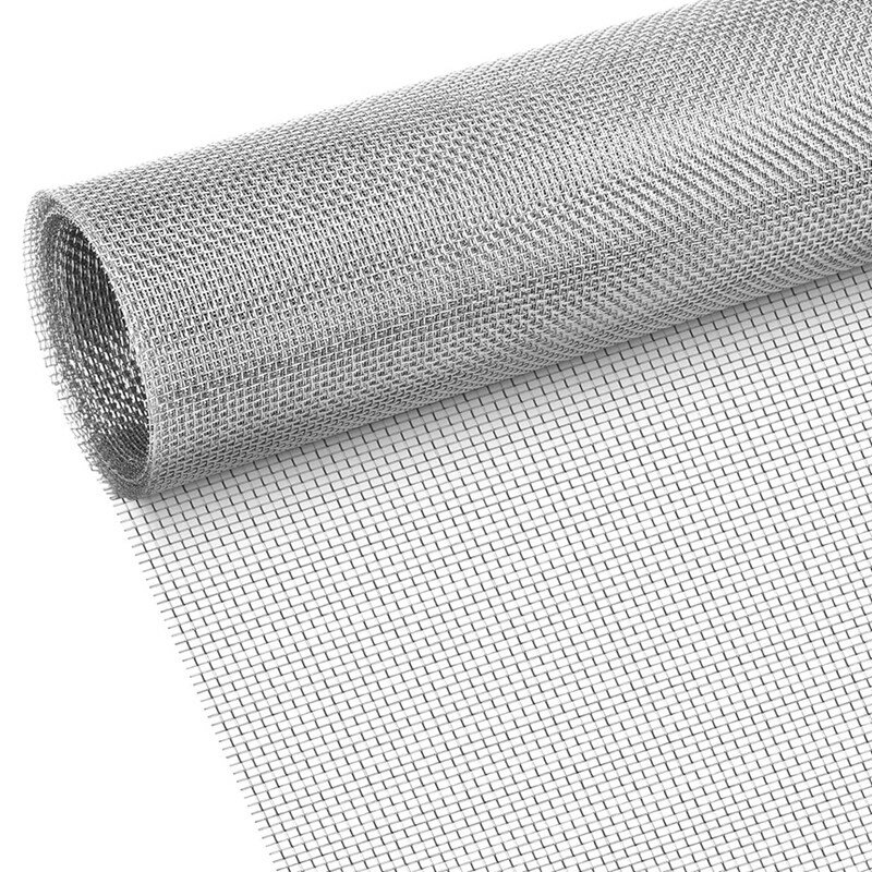 Mesh Sheet Size,20 Mesh Woven Wire Mesh Gap-Blocker Metal Filter Fine Screen Roll Drain Cover Mesh Stainless Steel
