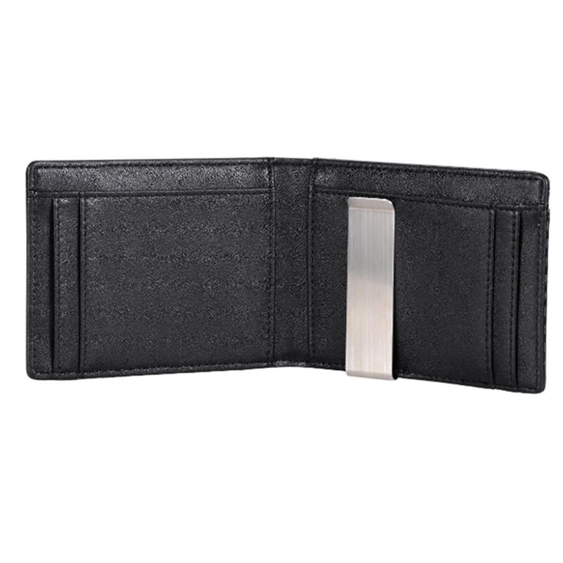 New Rfid Carbon Fiber Men Money Clip Wallets Case Card Money Bag Holder Metal Purse Thin Slim