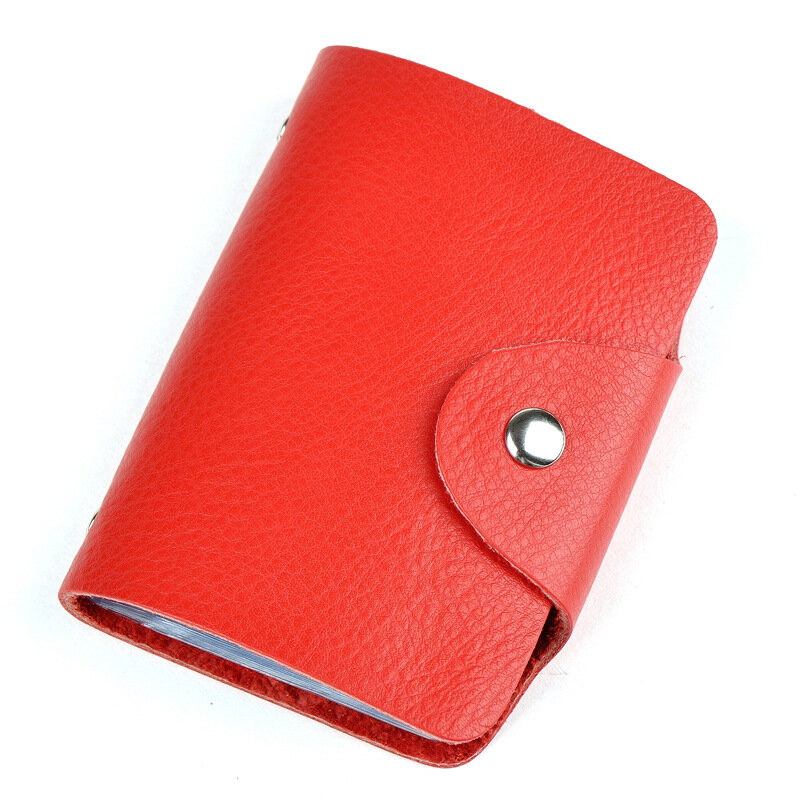 Genuine Cow Leather Cardholder Fashion Women Men's Name Bank Credit Card Holder Wallet Bag Holiday Gifts