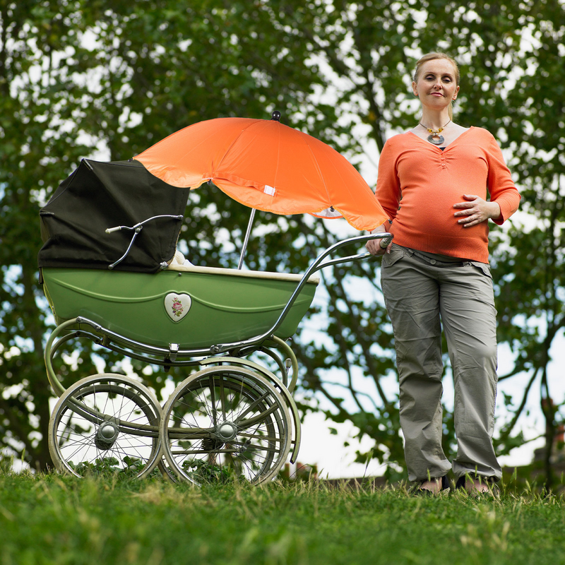 Parasol Universal para cochecito de bebé, sombrilla desmontable con protección UV para cochecito de bebé
