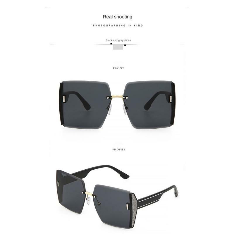 1 ~ 10pcs uv400 randloses Trimmen bequem zu tragen Bekleidungs zubehör PC-Material allmähliche Sonnenbrille modische Sonnenbrille