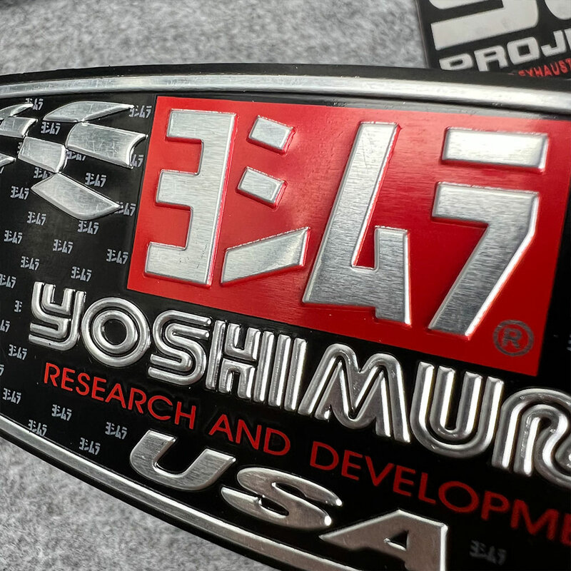 3D Motorfiets Uitlaatpijp Decal Accessoires Aluminium Sticker Voor Yamaha Honda Yoshimura Twee Broers Pijl Akrapovic Termignoni