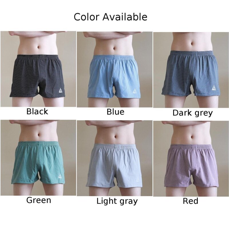 Mens Arrow Shorts Sexy Breathable Low-Rise Smooth Pouch Underwear Stripe Bikini Underpants Summer Quick-Drying Shorts 2022