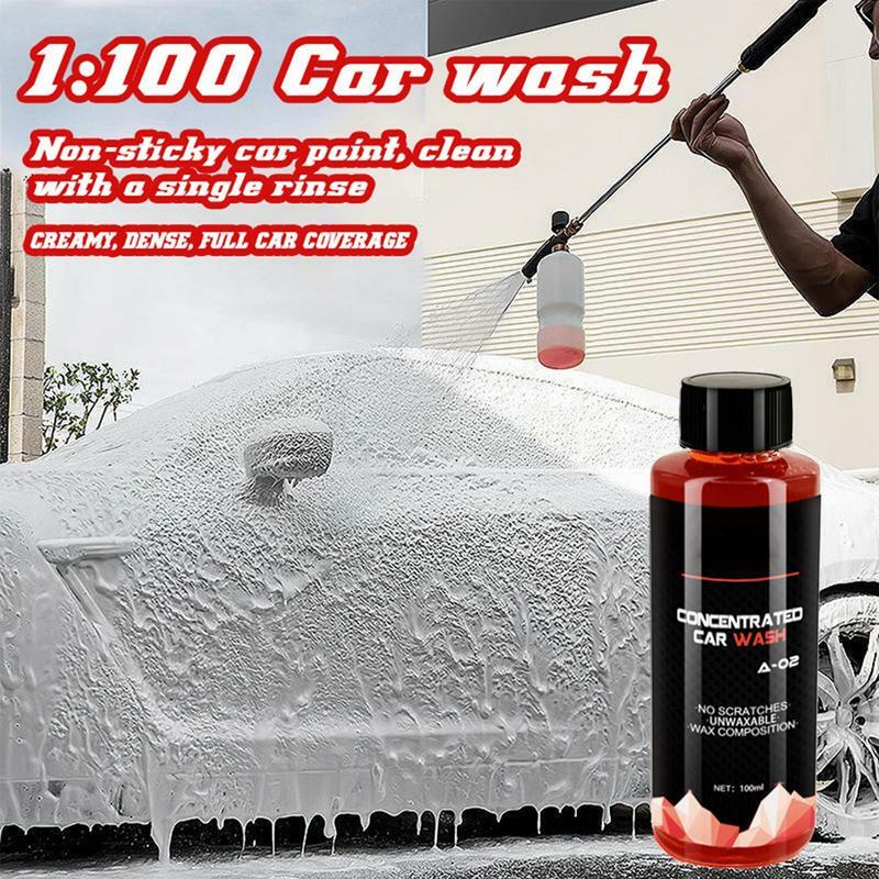 Car Foam Liquid Manual Washing Shampoo 150ml High Foam Highly Concentrated Deep Clean & Restores Multifunctional Auto Wash