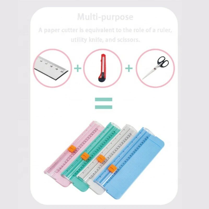 Paper Trimmer Multi-purpose Paper Cutter with Automatic Security for Safeguar
