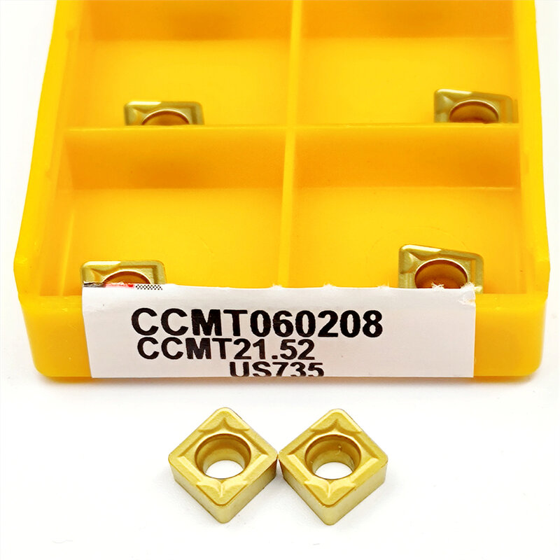 100% Original High Quality CCMT060208 VP15TF US735 UE6020 Carbide Inserts Milling Cutter CCMT 060208 CNC Lathe Turning  Tool
