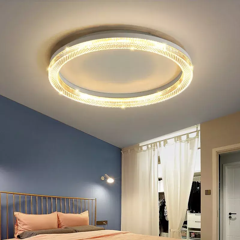 Plafonnier LED au Design Moderne, Luminaire Décoratif de Plafond, Idéal pour un Salon, une Salle à Manger, une Chambre à Coucher, un Restaurant, un Couloir, un Bureau ou un Hôtel