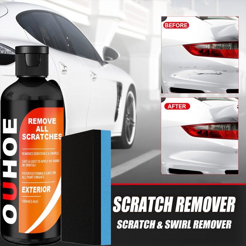 New Car Scratch Repair Agent Professional Scratch Removal ภาษาโปลิชคำบัฟเฟอร์ Agent Car Scratch Repair Essence Scratch Remover สเปรย์