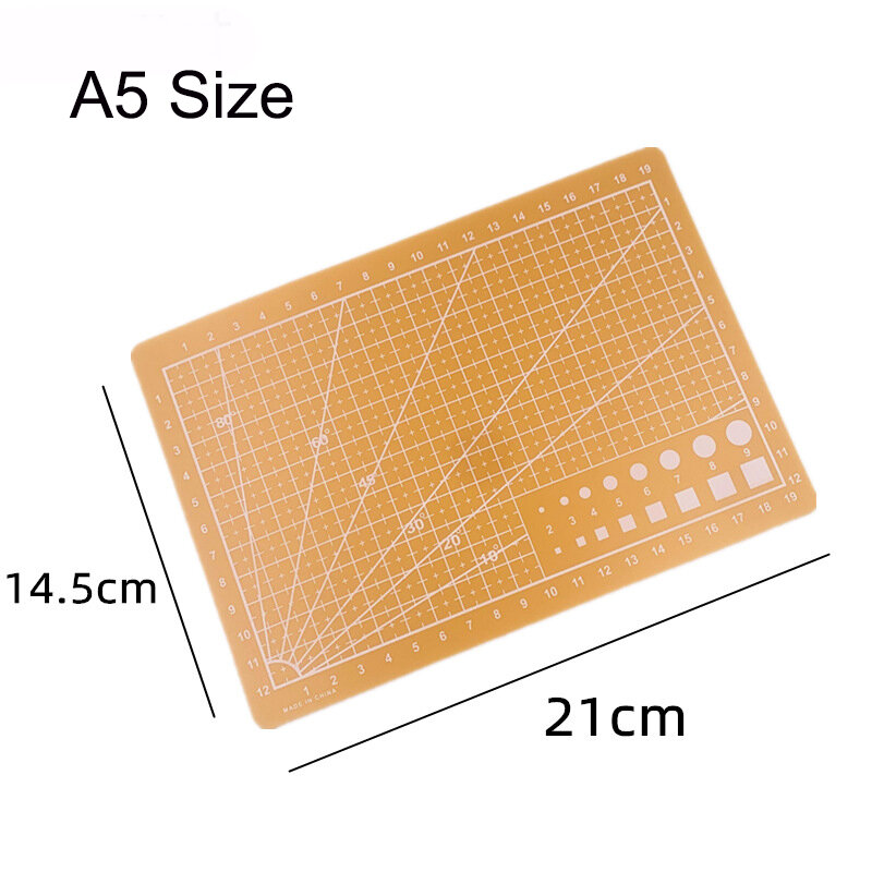 A4 A5 Double Sided Cutting Mat Cut Pad Patchwork Tool piatto da taglio fatto a mano materiale scolastico scuro 22x30cm