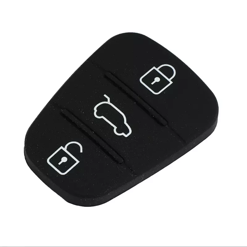 Tampa do botão chave preta para Hyundai, 3 botões para Hyundai I10 I20 I30, 1 substituição remota da chave do caso, plástico, alta qualidade