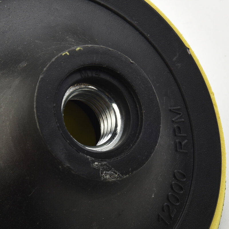Disco autoadhesivo de 3/4/5/6/7 pulgadas y barra de perforación para el cuidado de la pintura del coche, almohadilla de pulido de plástico, capa media suave y gancho negro 2024