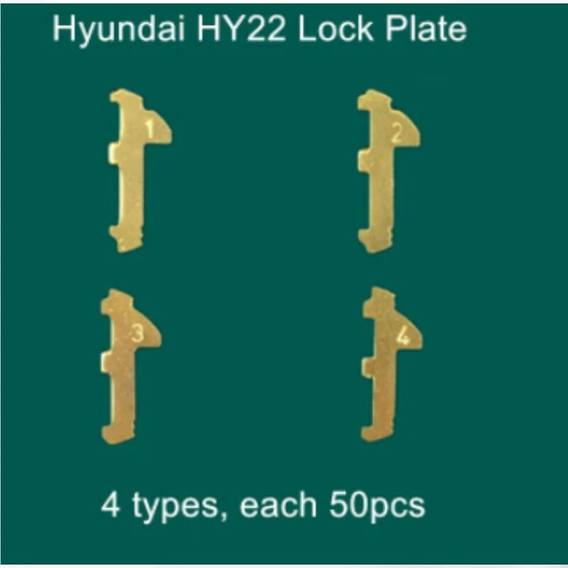 Oblea de bloqueo de coche, placa de lengüeta de bloqueo HY22 para HYUNDAI/IX30/35/S8/K5/Verna/New Sportage, Kits de reparación de Material de latón, 200 unidades por lote