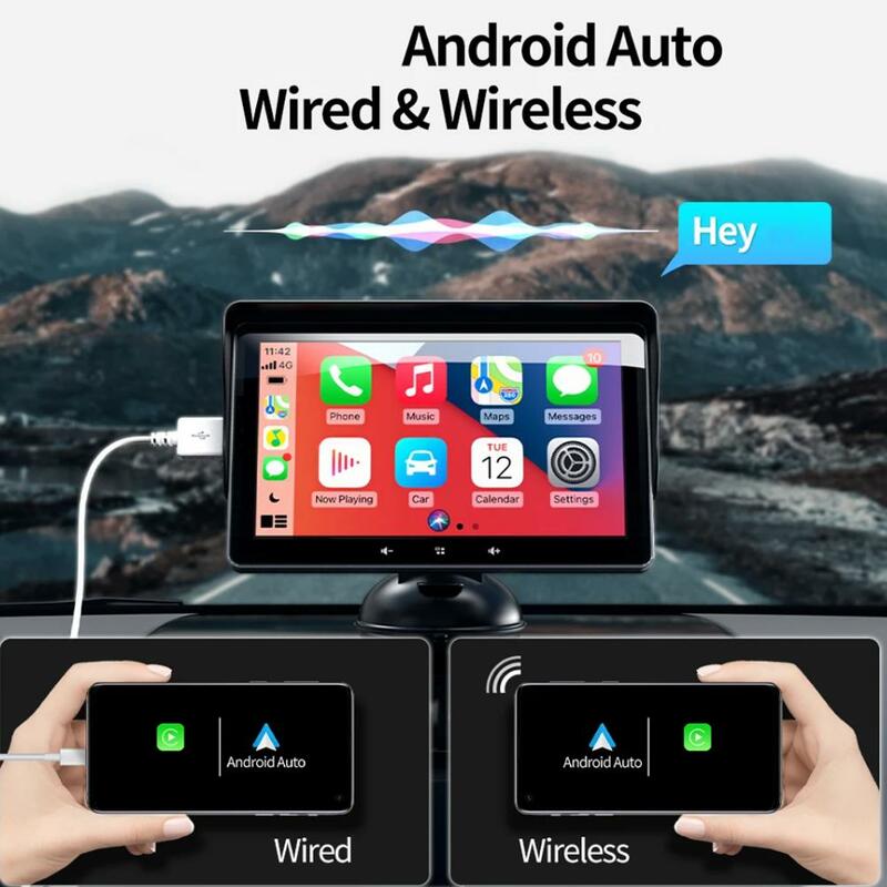 7 "car Navigation Portable Wireless Car MP5 Player AUX Cable Wired Audio Car Capacitive Output Screen PND Navigation J9J2