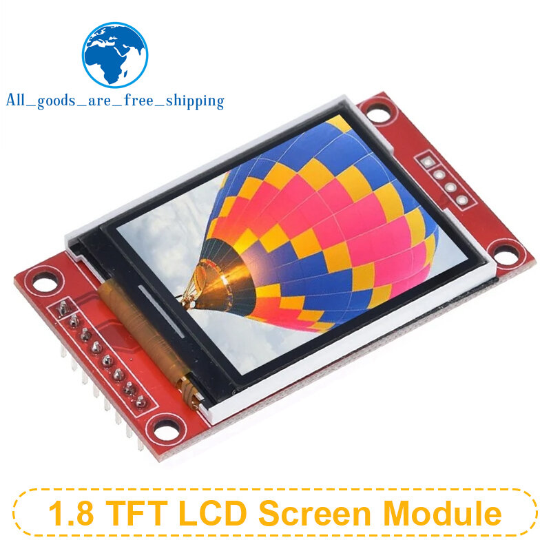 1,8 Zoll 1.8 "LCD-Display TFT-Bildschirm Modul Spi-Schnitts telle 128*160 Auflösung 16bit RGB 4 io st7735 st7735s Treiber für Arduino