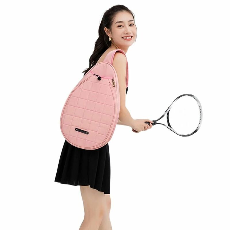 Cross body Tennis Tasche Tennis Zubehör große Kapazität eine Schulter Tennis Umhängetasche Schönheit reine Farbe Badminton Tasche Sport