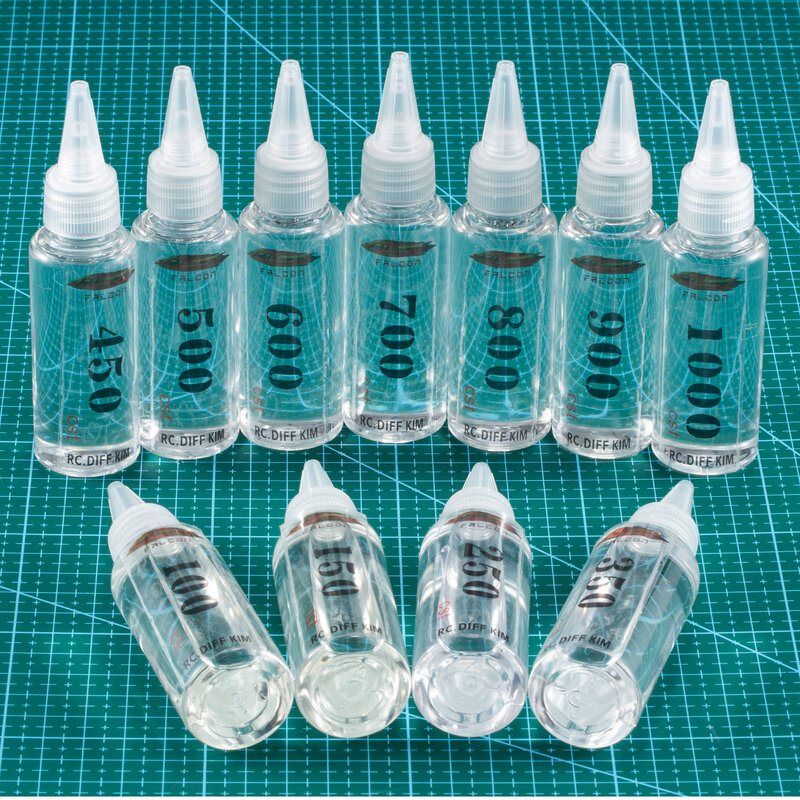 60ML Pure Silicone Shock Oil 100-1000CST 10-80WT Soft Damper Oil for RC Car Axial SCX10 TRX4 TAMIYA HSP LOSI ARRMA Monster Truck