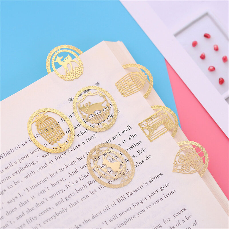 Cartoon Hollow Bookmarks Insert Book Clips Page Holder For Students Book Read Graduation Gifts School Stationery Office Supplies