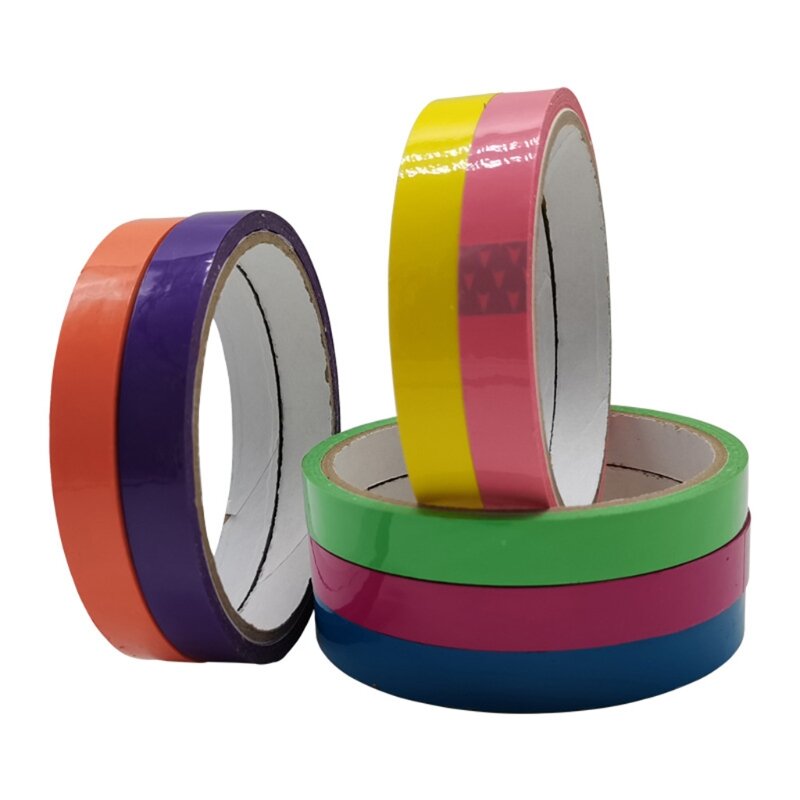 Tira de cinta adhesiva de descompresión para niños y adultos, juguete colorido para aliviar el estrés y la ansiedad, men1.2 cm x 20m