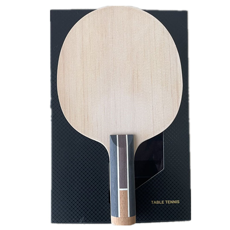 Stuor esportes nova raquete de tênis de mesa preto duro fibra de carbono construído-para fora profissional ping pong morcegos 7plys ténis de mesa lâminas