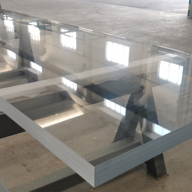 50Mm Lembar Kaca Akrilik Tebal Bening Kaca Akuarium Kolam Renang Di Plexiglass