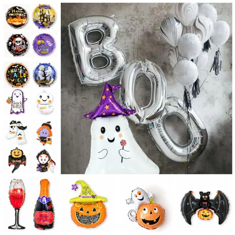 Надувная тыква, тыква, призрак, воздушные шары, Череп, паук, самозапечатывающаяся летучая мышь для Хэллоуина