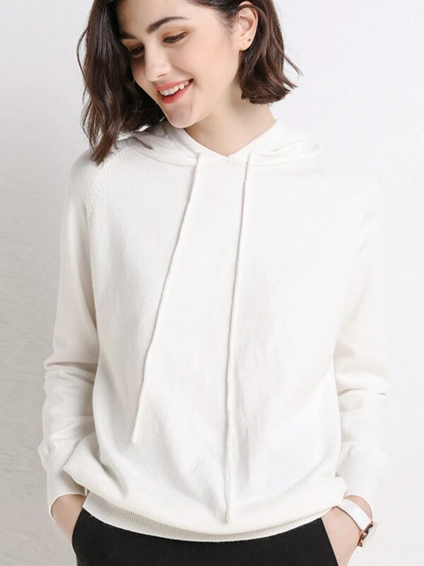 Women Hoodies Casual Fashion Pullover Sweatshirt Korean Style Slim Hooded Bottoming Shirts Hooded Top