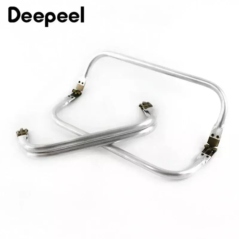 2/5Pcs Deepeel 18-30cm Smooth Purse Frame Bags Handle Wallet Sewing Brackets Kiss Clasp Sew Kit Bag Handbag Hardware Accessory