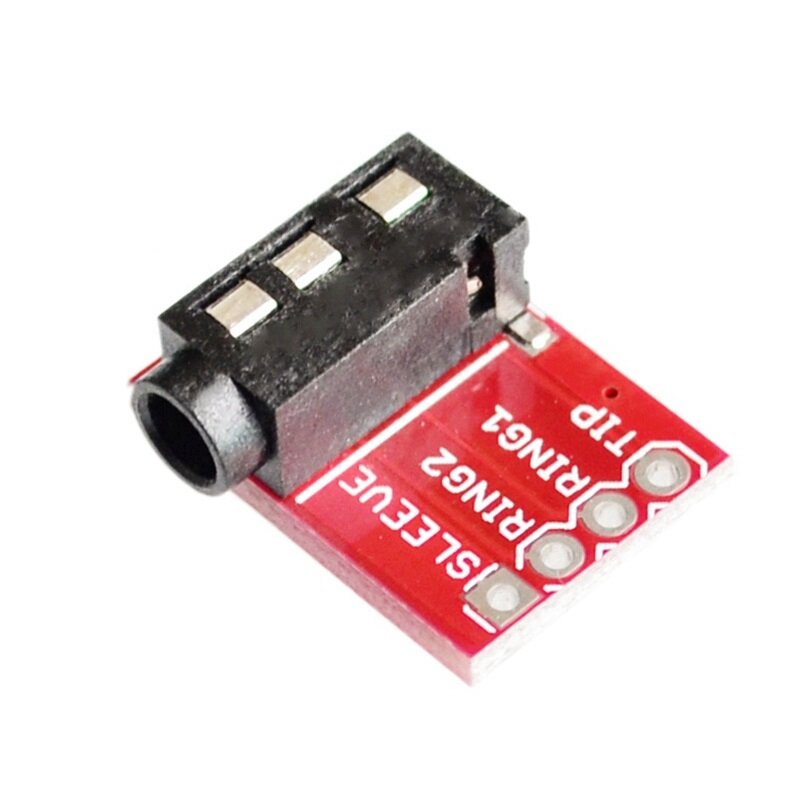 3.5mm Audio Base MP3 Stereo Headset Video Microphone Interface Module