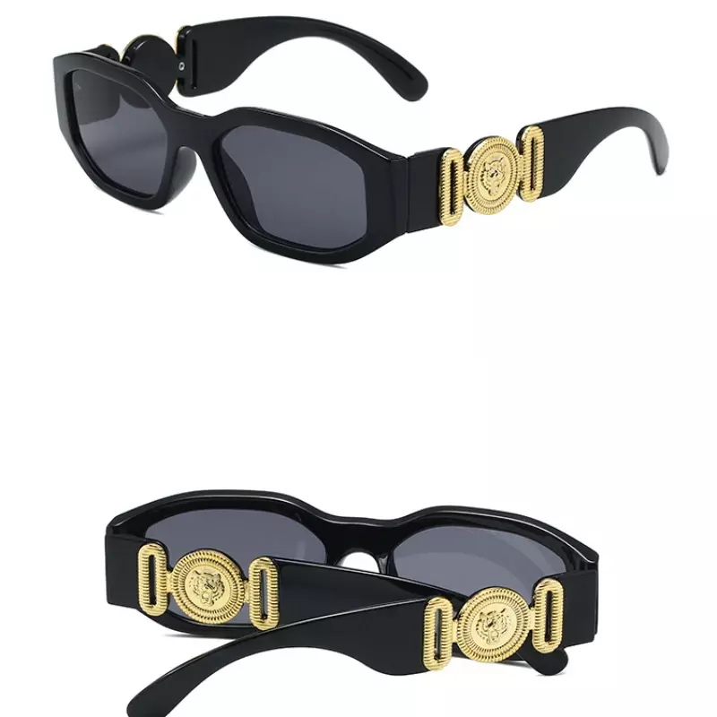 Nieuwe Retro Onregelmatige Vierkante Zonnebril Voor Dames Heren Modeontwerper Kleine Montuur Zonnebril Trending Producttinten Uv400